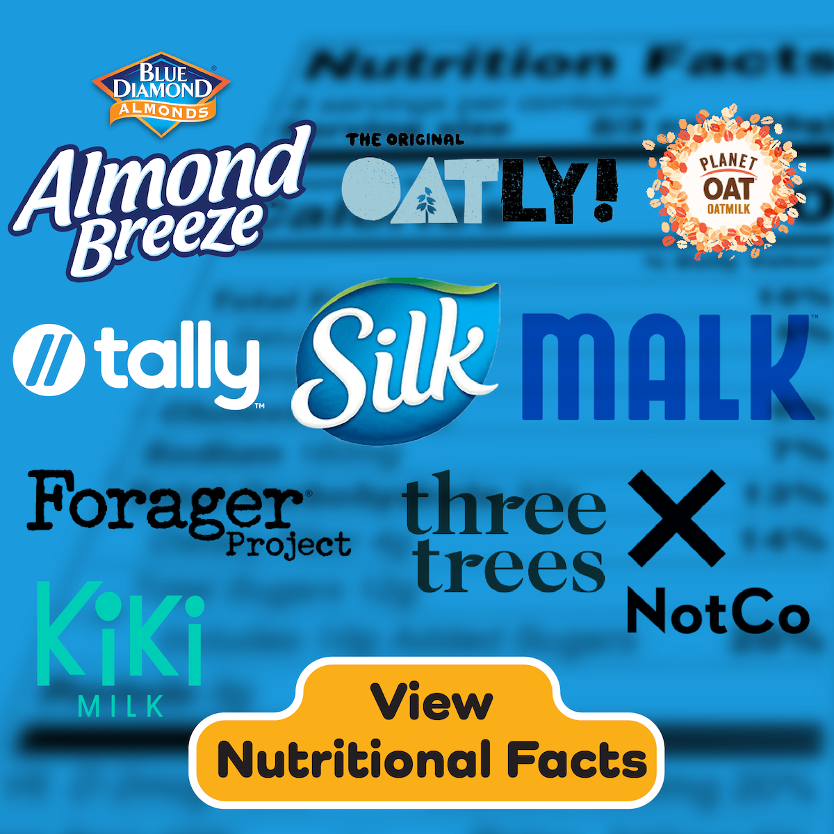 Plant-Based Milk Nutritional Labels